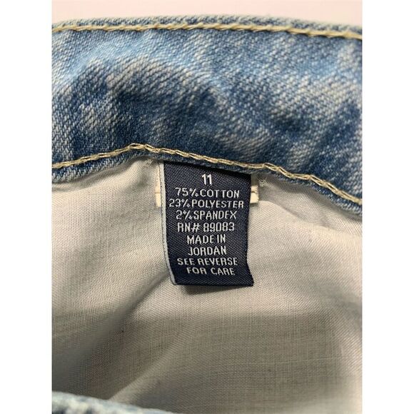 Duck Head Women's Flare Jeans Size 11 Light‎ Wash Blue Denim Stretch - Picture 10 of 15